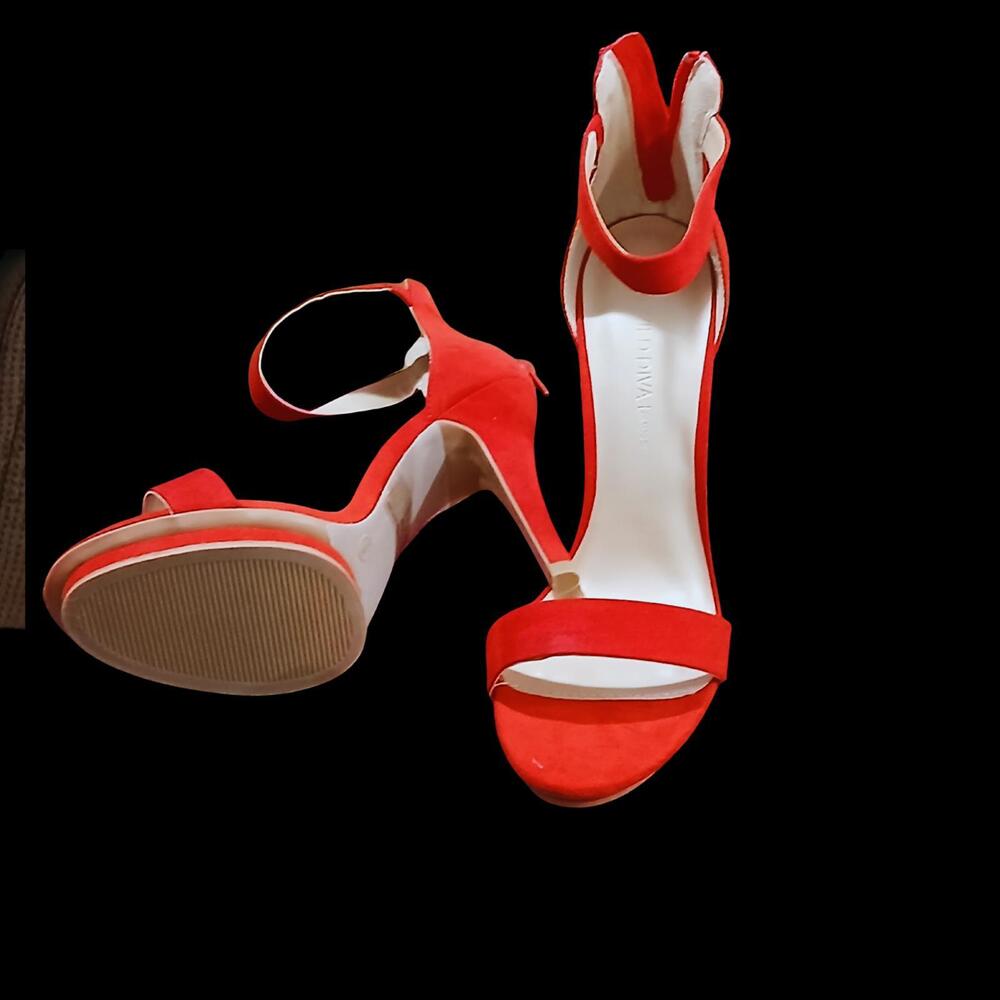 Wild Diva Red Strappy Heels - Stylish & Chic